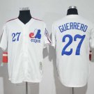 Men/Youth's Montreal Expos #27 Guerrero White M&N Throwback Jersey