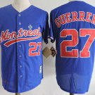 Men/Youth's Montreal Expos #27 Vladimir Guerrero Blue Cooperstown Jersey
