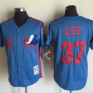 Men/Youth's Montreal Expos #37 Lee Blue M&N Throwback Jersey