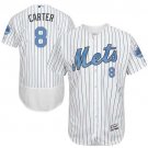 Men/Youth's New York Mets #8 Gary Carter White Father's Day Flexbase Jersey