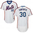 Men/Youth's New York Mets #30 Michael Conforto White Cooperstown Flexbase Jersey
