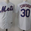 Men/Youth's New York Mets #30 Michael Conforto White Jersey