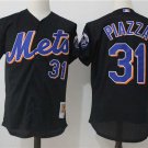 Men/Youth's New York Mets #31 Mike Piazza Black M&N Throwback Jersey