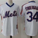 Men/Youth's New York Mets #34 Noah Syndergaard White M&N Throwback Pullover Jersey
