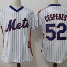 Men/Youth's New York Mets #52 Yoenis Cespedes M&N Throwback White Jersey