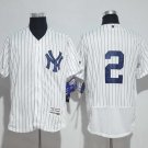 Men/Youth's New York Yankees #2 Derek Jeter White Flexbase Jersey