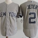 Men/Youth's New York Yankees #2 Derek Jeter Gray Jersey