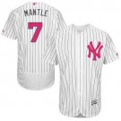 Men/Youth's New York Yankees #7 Mickey Mantle White Mother's Day Flexbase Jersey