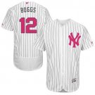 Men/Youth's New York Yankees #12 Wade Boggs White Mother's Day Flexbase Jersey