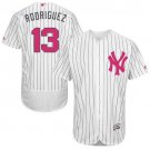 Men/Youth's New York Yankees #13 Alex Rodriguez White Mother's Day Flexbase Jersey