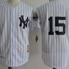 Men/Youth's New York Yankees #15 Thurman Munson White M&N Throwback Jersey