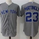 Men/Youth's New York Yankees #23 Don Mattingly Gray Jersey