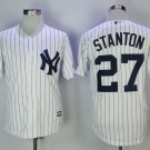 Men/Youth's New York Yankees #27 Giancarlo Stanton White Cool Base Jersey