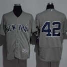 Men/Youth's New York Yankees #42 Mariano Rivera (No Name) Gray Flexbase Jersey