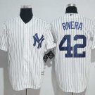 Men/Youth's New York Yankees #42 Mariano Rivera White Jersey