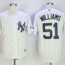 Men/Youth's New York Yankees #51 Bernie Williams White Jersey