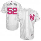 Men/Youth's New York Yankees #52 CC Sabathia White Mother's Day Flexbase Jersey