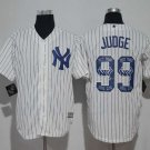 Men/Youth's New York Yankees #99 Aaron Judge White Team Logo Print Jersey