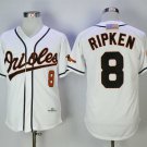Men/Youth's Orioles 8 Cal Ripken Jr White 2001 M&N Jersey