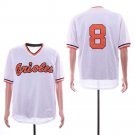 Men/Youth's Orioles 8 Cal Ripken Jr White Mesh Throwback Jersey
