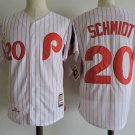 Men/Youth's Philadelphia Phillies #20 Mike Schmidt White Cooperstown Jersey