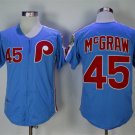 Men/Youth's Philadelphia Phillies #45 Tug McGraw Blue 1983 Throwback Jersey