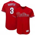 Men/Youth's Phillies 3 Bryce Harper Scarlet Flexbase Jersey