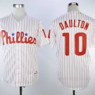 Men/Youth's Phillies 10 Darren Daulton White 1993 Cooperstown Jersey