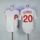 Men/Youth's Phillies 20 Mike Schmidt White Cooperstown Cool Base Jersey