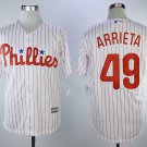 Men/Youth's Phillies 49 Jake Arrieta White Cool Base Jersey