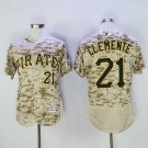 Men/Youth's Pirates 21 Roberto Clemente Camo Flexbase Jersey