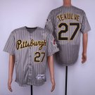 Men/Youth's Pirates 27 Kent Tekulve Gray 1997 baseball Jersey