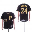 Men/Youth's Pirates Chris Archer Black Flexbase Jersey