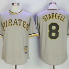 Men/Youth's Pittsburgh Pirates #8 Willie Stargell Gray Cooperstown Jersey