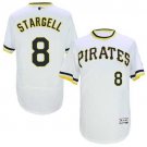 Men/Youth's Pittsburgh Pirates #8 Willie Stargell White Cooperstown Flexbase Jersey