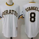 Men/Youth's Pittsburgh Pirates #8 Willie Stargell White M&N Throwback Pullover Jersey