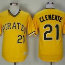 Men/Youth's Pittsburgh Pirates #21 Roberto Clemente Gold Alternate 1971 Jersey