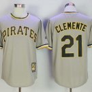 Men/Youth's Pittsburgh Pirates #21 Roberto Clemente Gray Cooperstown Jersey