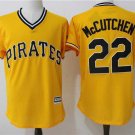 Men/Youth's Pittsburgh Pirates #22 Andrew McCutchen Yellow M&N Throwback Pullover Jersey