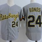 Men/Youth's Pittsburgh Pirates #24 Barry Bonds Gray Cooperstown Jersey