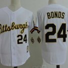 Men/Youth's Pittsburgh Pirates #24 Barry Bonds White Cooperstown Jersey