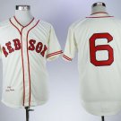 Men/Youth's Red Sox 6 Johnny Pesky Cream 1946 Throwback Jersey