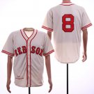 Men/Youth's Red Sox 8 Carl Yastrzemski Cream 1967 Throwback Jersey