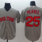 Men/Youth's Red Sox 25 Steve Pearce Gray Cool Base Jersey