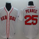Men/Youth's Red Sox 25 Steve Pearce White Cool Base Jersey