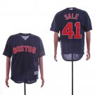 Men/Youth's Red Sox 41 Chris Sale Navy Cool Base Jersey