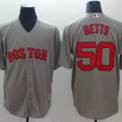 Men/Youth's Red Sox 50 Mookie Betts Gray Cool Base Jersey
