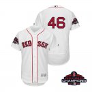 Men/Youth's Red Sox White #46 Craig Kimbrel Flex Base 2018 World Series Champions Jersey