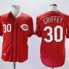 Men/Youth's Reds 30 Ken Griffey Jr Red Throwback Cool Base Jersey