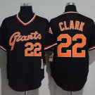 Men/Youth's San Francisco Giants #22 Will Clark Black M&N Throwback Jersey